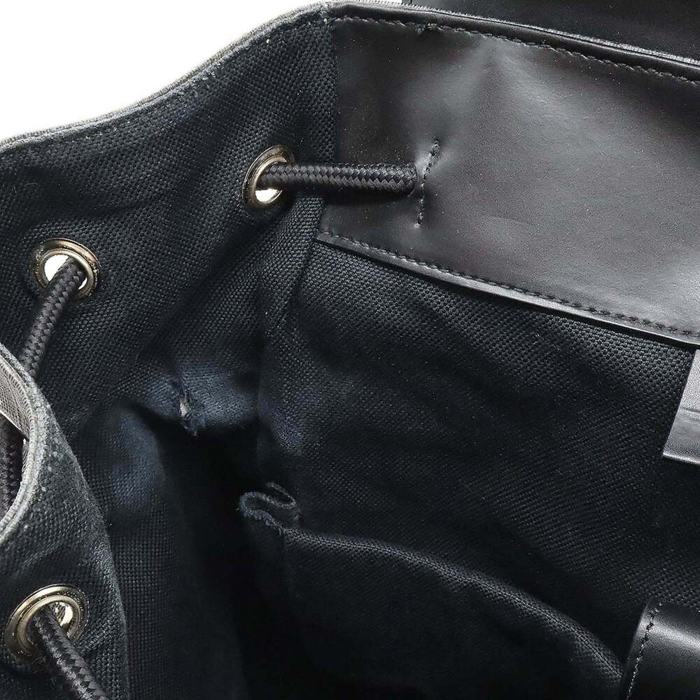 GUCCI Soft GG Supreme Sherry Line Backpack Tiger PVC Leather Black Grey 495563 - Picture 6 of 10